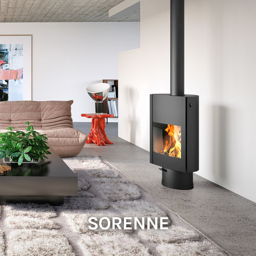 Wood heating stove - SORENNE - LEENDERS - 5 kW...10 kW / 0 - 5 kW / free-standing
