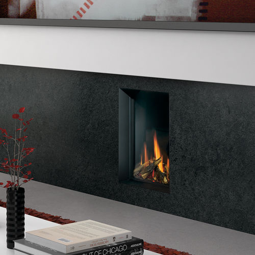 Natural gas fireplace - MG-38/63 - HERGÓM - propane / built-in / wall