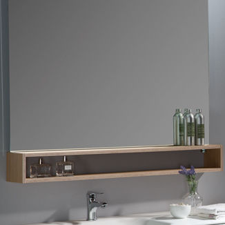 Wall-mounted shelf - BOXY - Naxani - contemporary / MDF / bathroom