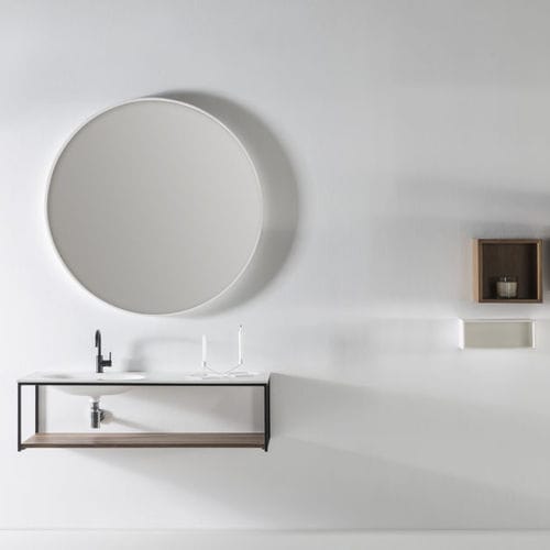 Wall-mounted shelf - MEMPHIS - Naxani - contemporary / wooden / bathroom