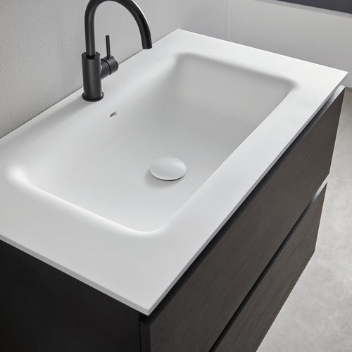 Built-in washbasin - DARITO - Naxani - Solid Surface / with counter / multiple