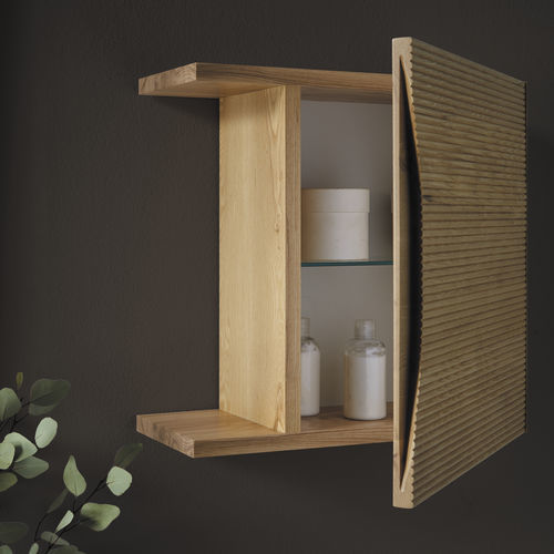Contemporary bathroom cabinet - LINJER - Naxani - home / solid wood / wall-mounted