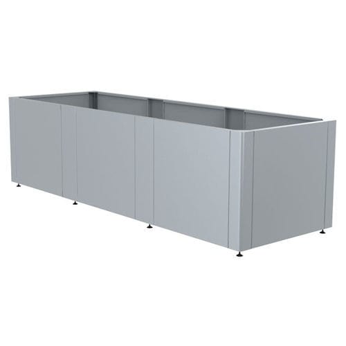 Painted steel planter - LIDO - Komserwis Sp. z o.o. - rectangular / square / contemporary