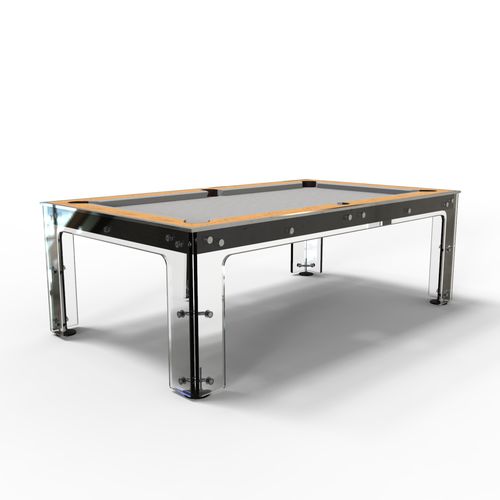 Contemporary pool table - TOKIO  - MBM Biliardi - home / wooden / glass