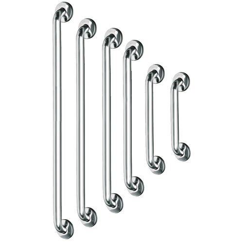 Stainless steel grab bar - BR0600C - Mediclinics, s.a. - straight / wall-mounted / commercial