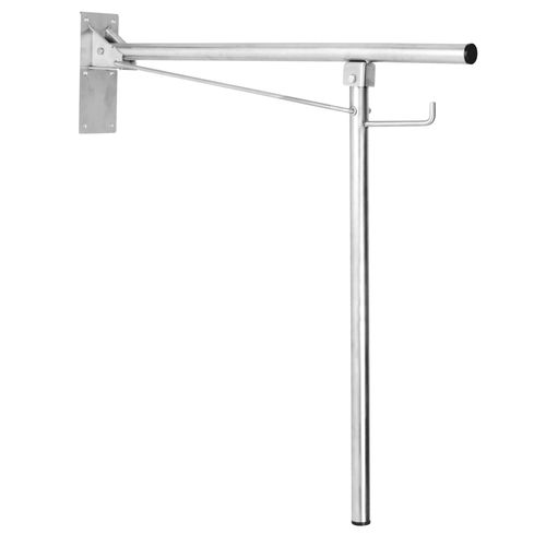 Stainless steel grab bar - BGA0820C - Mediclinics, s.a. - corner / floor-mounted / commercial