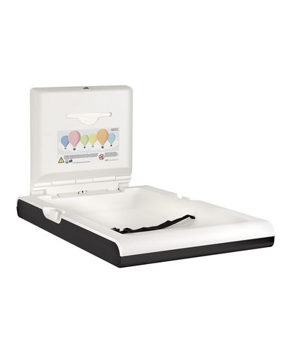 Polypropylene diaper changing station - CP0016VCSB-I - Mediclinics, s.a. - stainless steel / wall-mounted / with ionizer