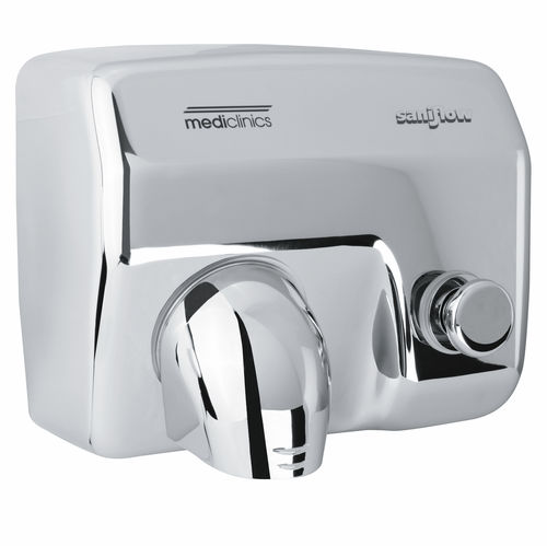 Push-button hand dryer - E88C - Mediclinics, s.a. - wall-mounted / built-in / steel