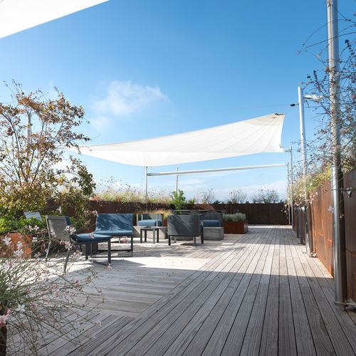 Wind-resistant shade sail - KHEOPE K13 - KE Outdoor Design - outdoor / rectangular / fabric
