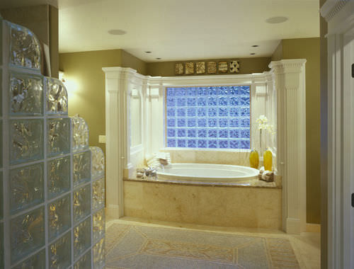 Curved glass brick - ENDCURVE® FINISHING UNIT : DECORA® & ICESCAPES® - Pittsburgh Corning - structure