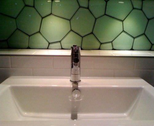 Glass mosaic tile - 3D WATERCUBE : WATCU-BD - EVERSTONE - 3D / indoor / bathroom
