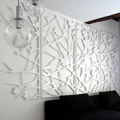 Aluminum screen wall - QUINCE - Logical Space design - garden / custom
