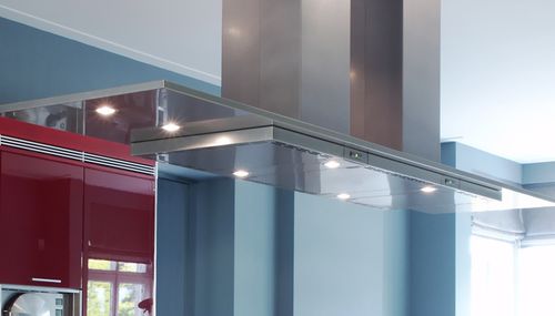 Island range hood - PA SERIES: 2/20 - ABK InnoVent - ducted / with built-in lighting