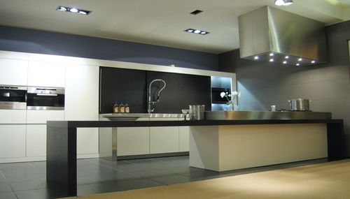 Island range hood - PA SERIES : WINANI - ABK InnoVent - wall-mounted / with built-in lighting / original design