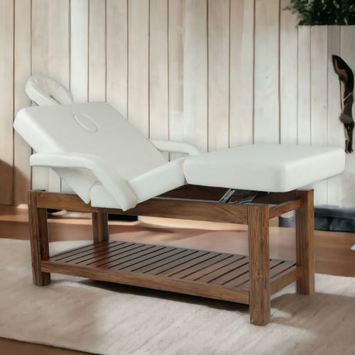 Foldable massage table FLEXY 1 Iso Benessere® wooden / with storage compartment / height