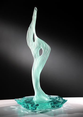 Glass sculpture - ETERNITÉ - MIROITERIE PETITJEAN - for public space