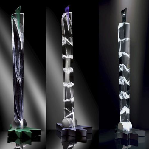 Glass sculpture - FLEURS CÉLESTES - MIROITERIE PETITJEAN