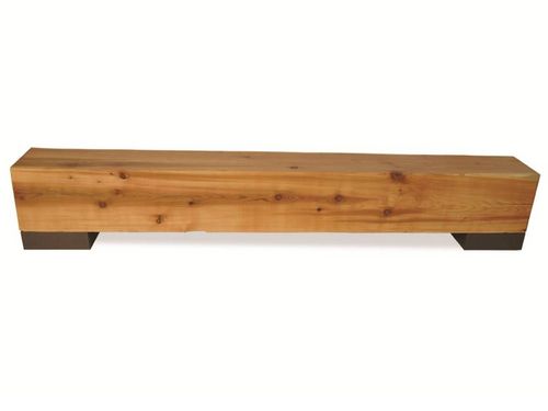 Contemporary bench - PINUS LOG - Rotsen Furniture - wooden / recovered materials