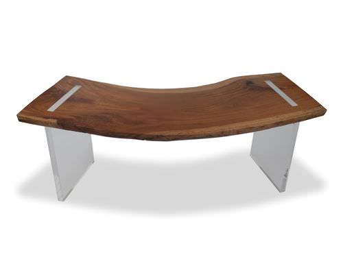 Contemporary desk - SOLID JATOBA WOOD - Rotsen Furniture - wooden / panel end