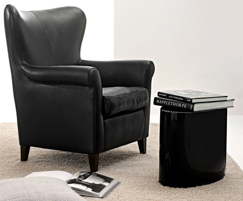 Traditional armchair - FREDDY - Machalke - leather