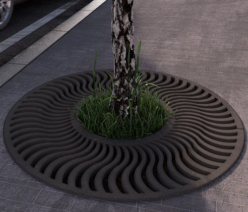 Round tree grate - SOLAR - BELLITALIA - concrete / ultra high performance (UHPC)