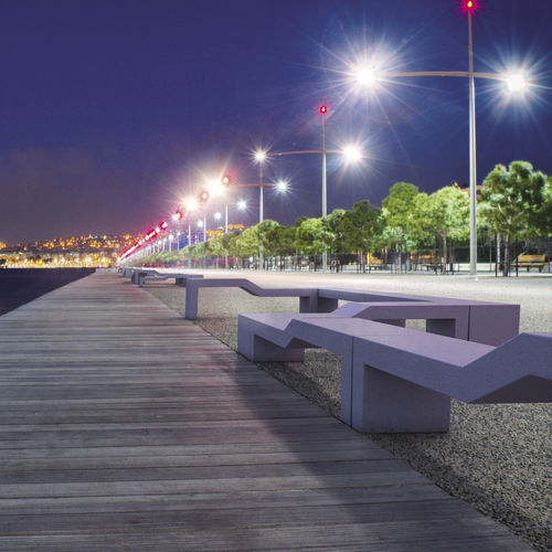 Contemporary public bench - VENEZIA OLD - BELLITALIA - engineered stone / without backrest / without armrests