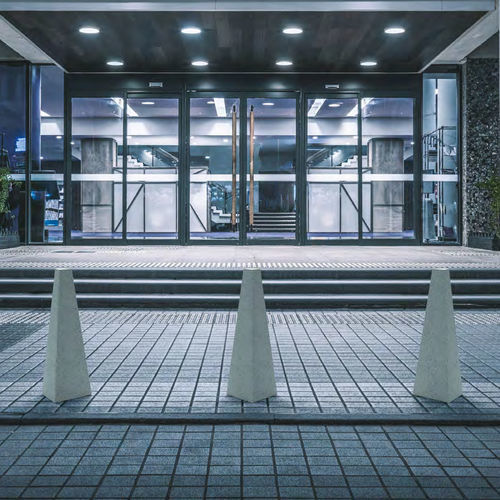 Security bollard - NY - BELLITALIA - parking prevention / engineered stone / high