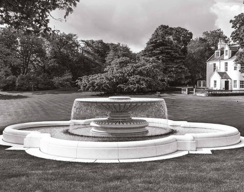 Public fountain - QUADRIFOGLIO  - BELLITALIA - floor-mounted / engineered stone / contemporary