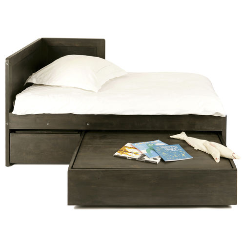Extendable bed - ETERNITY 2 - Nonjetable - single / contemporary / with headboard