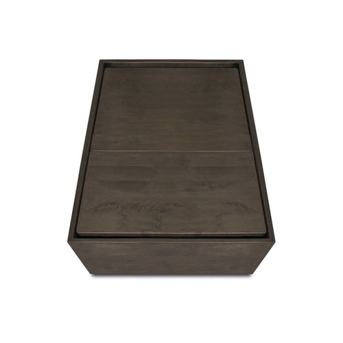 Contemporary bedside table - ETERNITY - Nonjetable - birch / stained wood / birch base