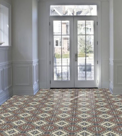 Cement tile - PERPIGNAN-21 - Granada Tile - polished / indoor / floor