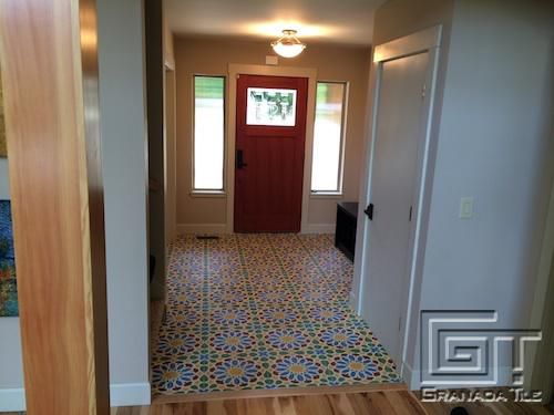 Cement tile - ALHAMBRA-50 - Granada Tile - polished / indoor / bathroom