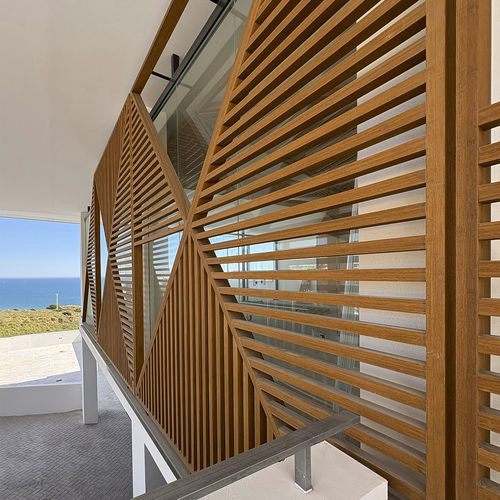 Wooden facade - Grupo GUBIA - weather-resistant / customizable / beige