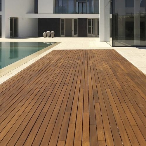 Wooden flooring - Grupo GUBIA - outdoor / for patio / residential