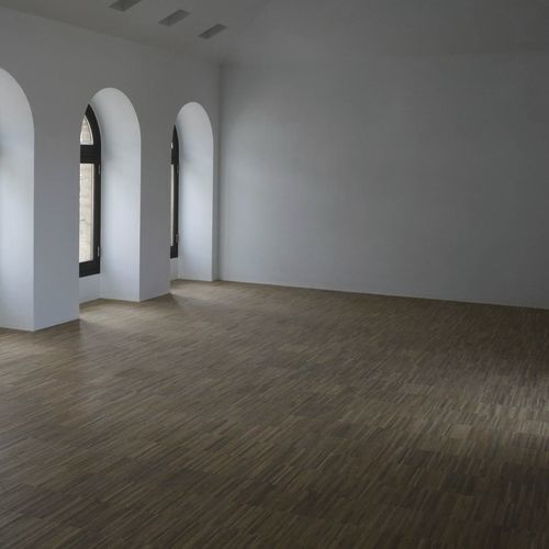 Solid parquet floor - Grupo GUBIA - oak / glued / strip