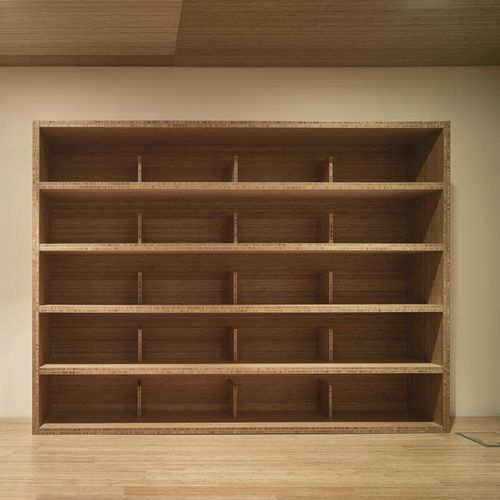 Wall-mounted bookcase - Grupo GUBIA - free-standing / floor-to-ceiling / contemporary