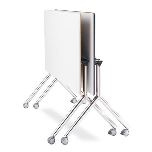 Contemporary table - LABDA FLIPTOP I - Casala - wooden / metal base / rectangular