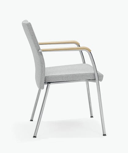 Contemporary conference chair - IRIS - Casala - indoor / fabric / metal base