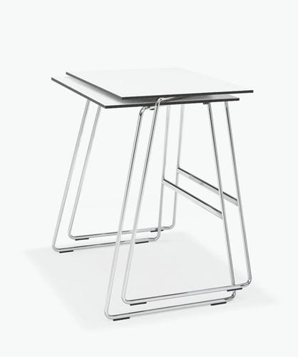 Contemporary classroom table - CLASS  - Casala - wooden / metal base / rectangular