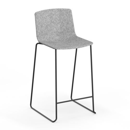 Contemporary bar chair - OMEGA I - Casala - indoor / PET / steel base