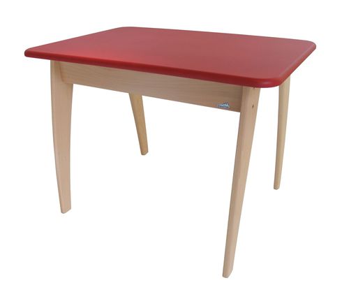 Contemporary table - BAMBINO - Geuther - wooden / wooden base / rectangular