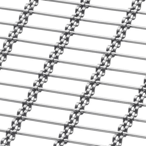 Decorative wire mesh - M13Z-388 - BANKER WIRE - brass / steel / bronze