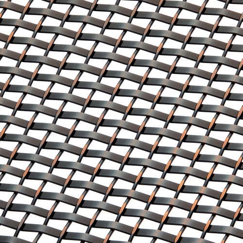 Decorative wire mesh - SZ-14 - BANKER WIRE - brass / steel / bronze