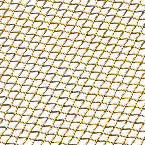 Decorative wire mesh - P-258 - BANKER WIRE - brass / steel / bronze