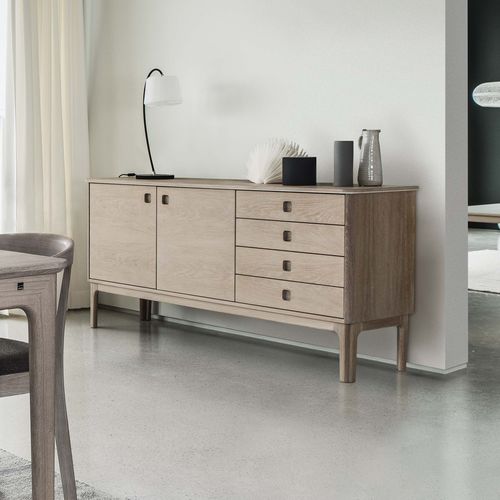 Contemporary sideboard - #300 - Skovby - oak / walnut / with drawers