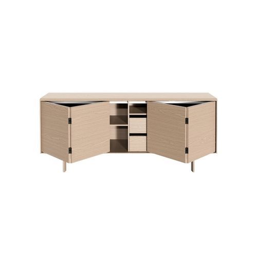 Contemporary sideboard - #544 - Skovby - oak / walnut / with swing doors