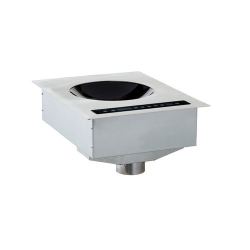 Vitroceramic induction wok - DTWIC 6000 - ADVENTYS - commercial / 1 burner / built-in