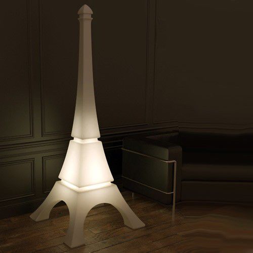 Contemporary light column - EIFFEL TOWER - Qui est Paul - polymer / fluorescent / indoor