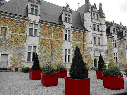 Fiber cement planter - ICC-XL - IMAGE'IN - ATELIER SO GREEN - square / custom / contemporary