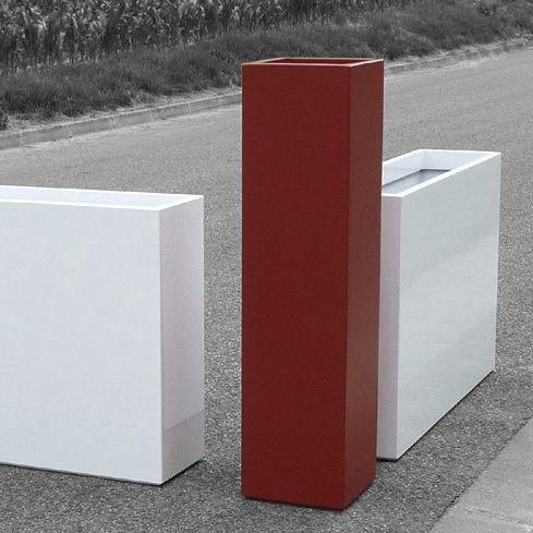 Fiber cement planter - IRF125.30H80 - IMAGE'IN - ATELIER SO GREEN - rectangular / square / modular